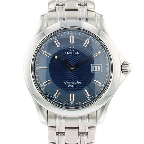 omega seamaster 120m quartz blue.